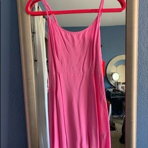 Strappy pink dress